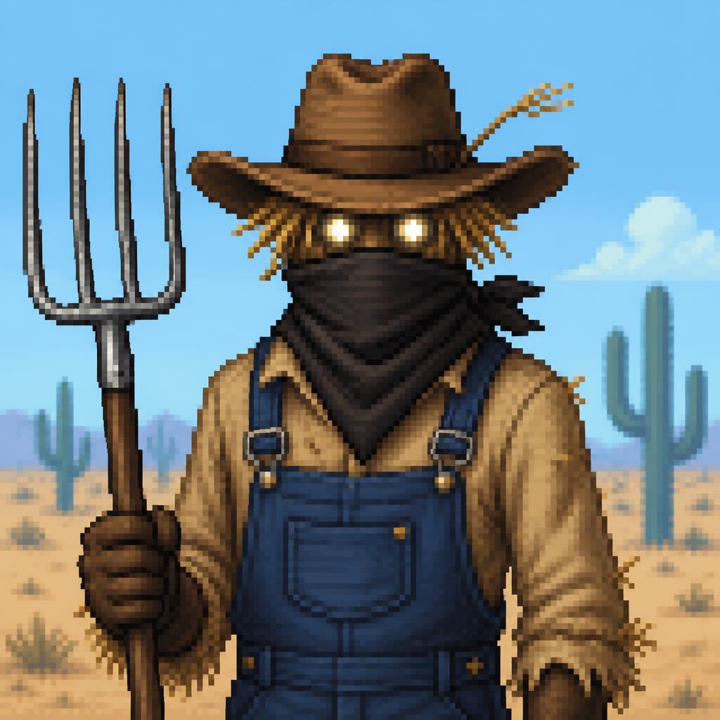 Shade, the masked farmer